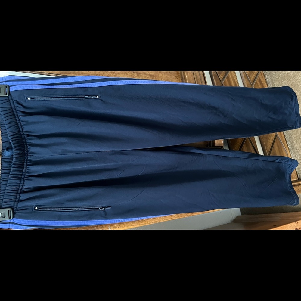 Women'a VINTAGE Adidas Sweatpants in Blue with Stripes | Size: M | Brand New